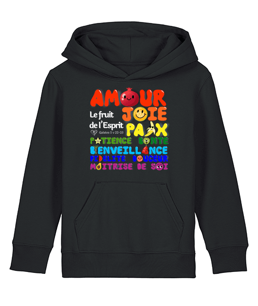 Fruit de l'Esprit HOODIE enfant noir